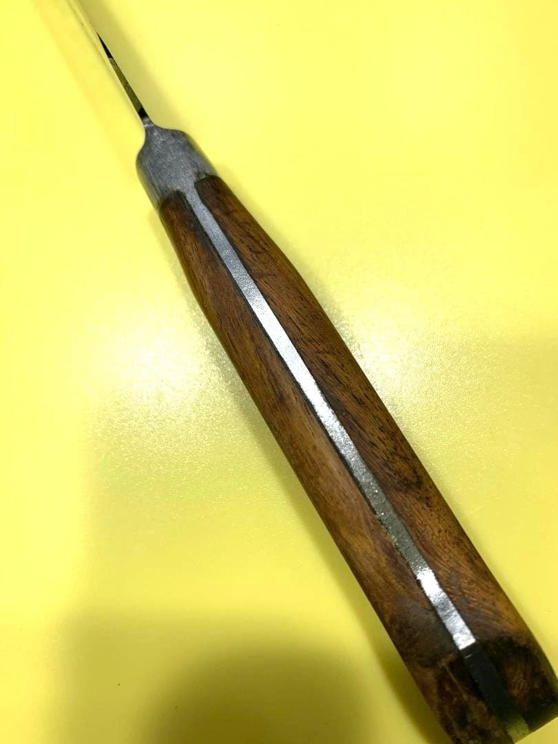 宮文　筋引き包丁　〇金　刃渡り21cm