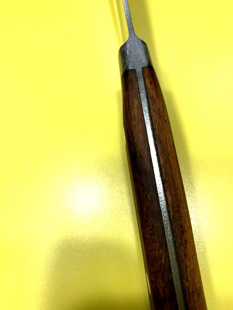 宮文　筋引き包丁　〇金　刃渡り21cm