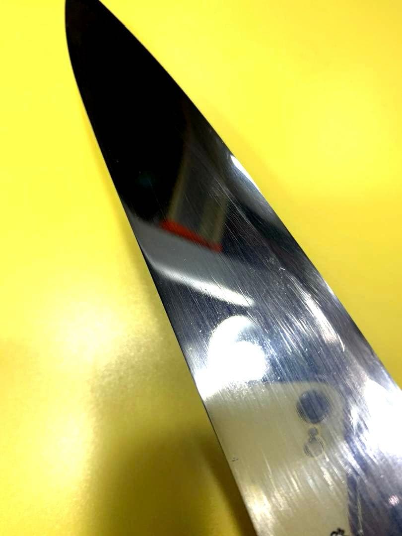 宮文　筋引き包丁　〇金　刃渡り21cm