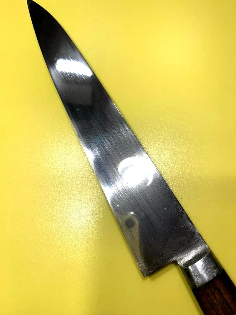 宮文　筋引き包丁　〇金　刃渡り21cm