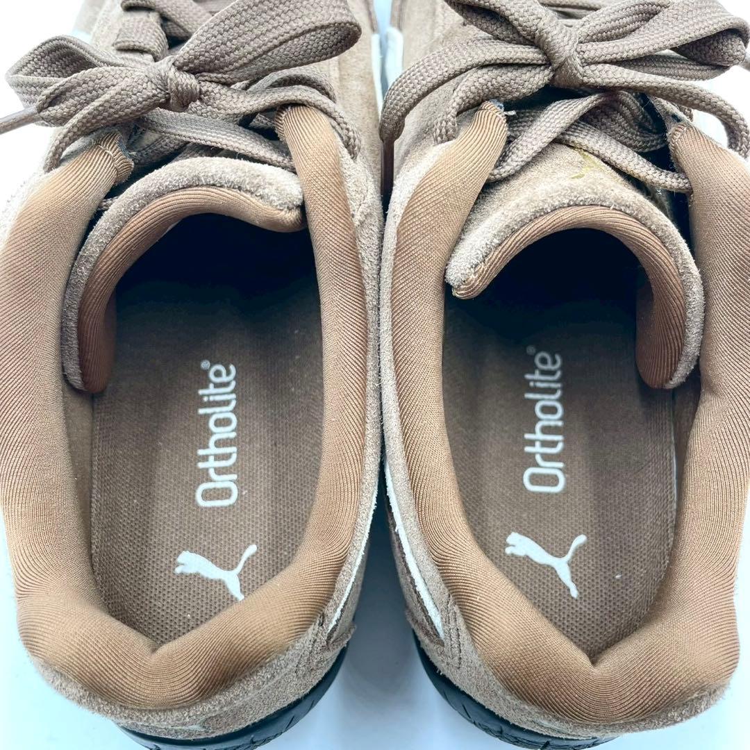 プーマ スニーカー スピードキャット 24.0cm 茶 スエード Y1491