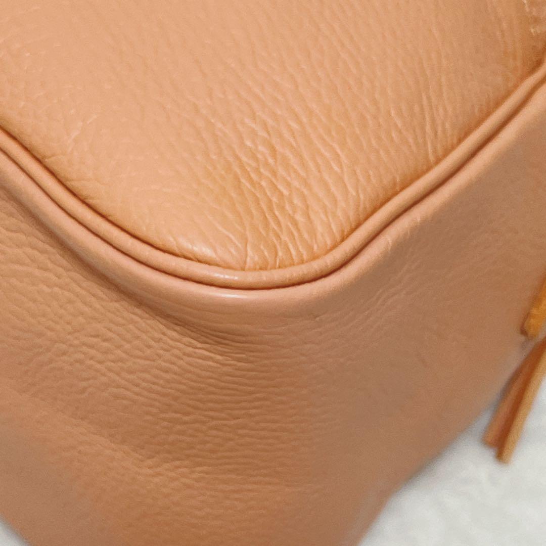 ヤングアンドオルセン ボストンバッグ ピンクベージュ 2way ショルダー