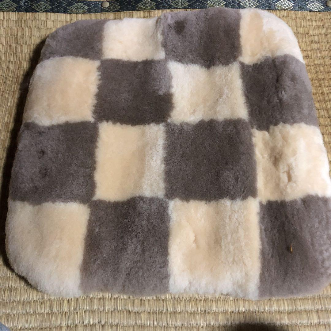 クッション ムートン 枡田