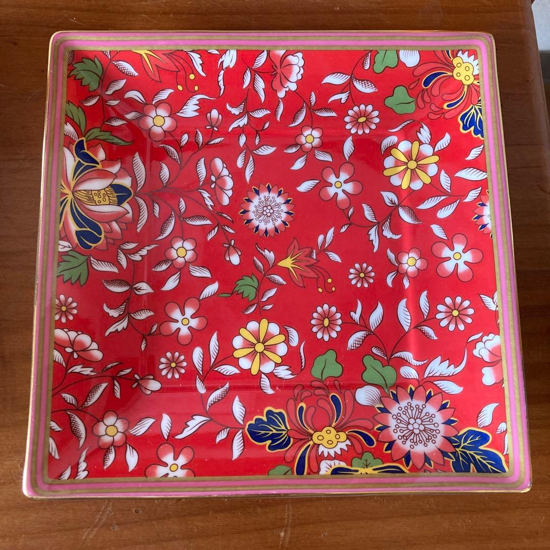 ☆希少 レア 鮮やか！ウェッジウッド ワンダーラスト スクエアプレート 未使用