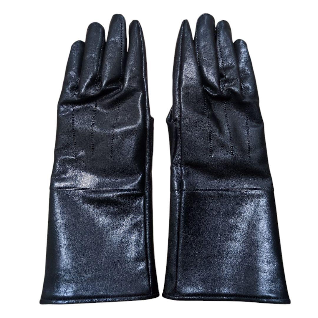 【美品】ヨウジヤマモトプールオム 23AW ジップアップ レザー グローブ 手袋