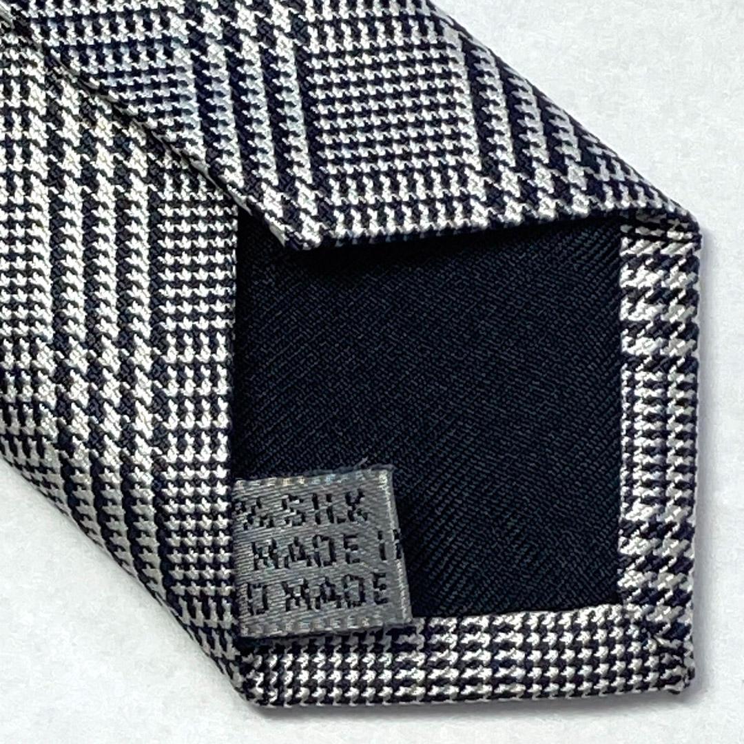 美品 Dior Homme ディオールオム エディ期 グレンチェックナロータイ