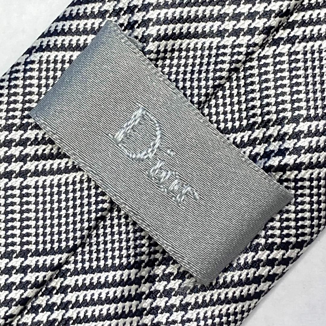 美品 Dior Homme ディオールオム エディ期 グレンチェックナロータイ