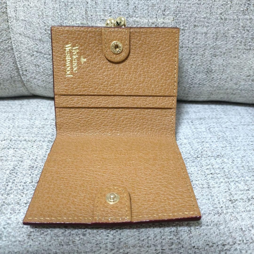 VivienneWestwood オレンジ レザー 二つ折り財布