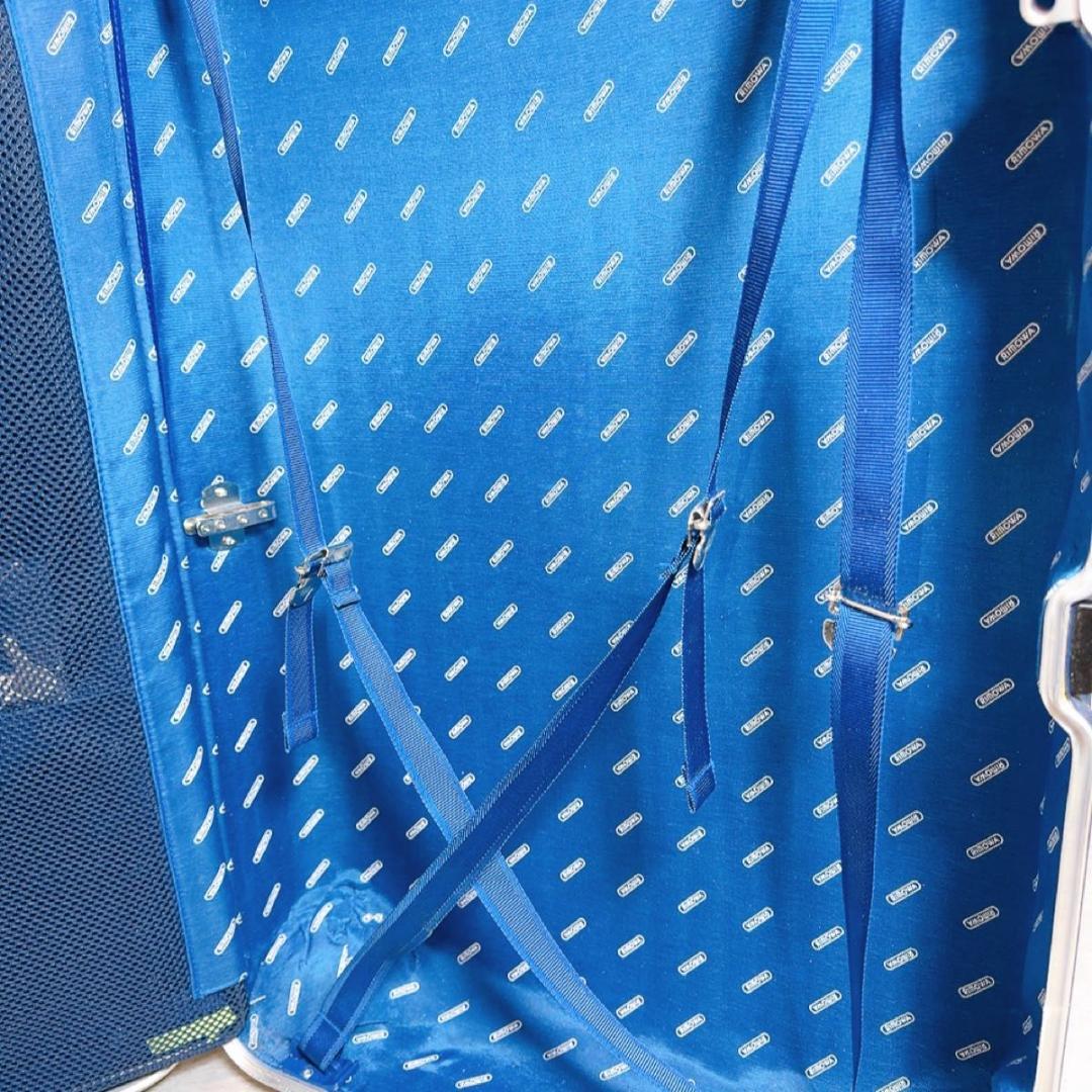 RIMOWA リモワ トパーズ　スーツケース 70L ４輪 アルミ製シルバー　青