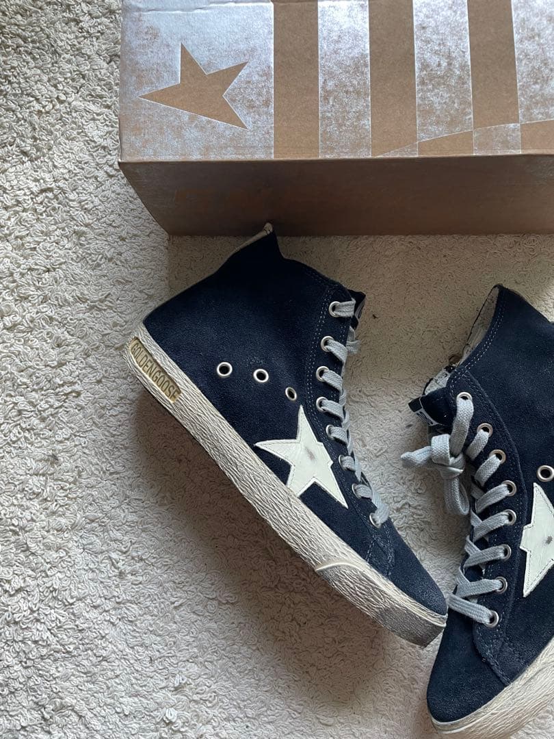 GOLDEN ハイカットスウェードスニーカー 37 24㎝