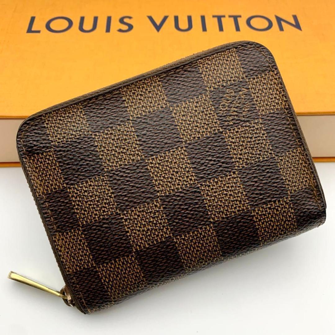 鑑定済み ルイヴィトン ジッピーパース 財布 ケース ダミエ コンパクト