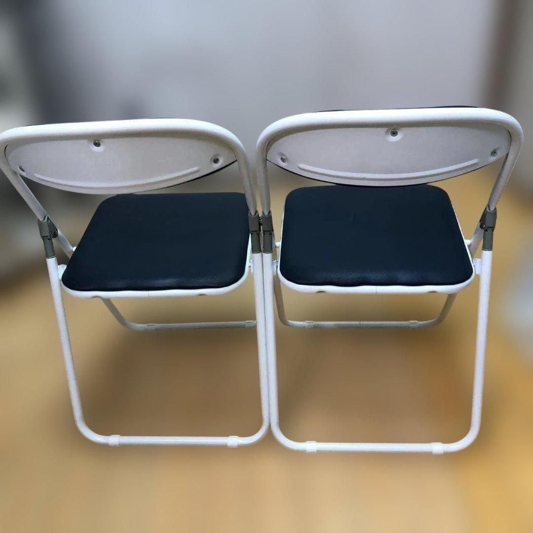 藤沢工業 折り畳パイプ椅子 4客セット 事務用品 店舗用品 88338