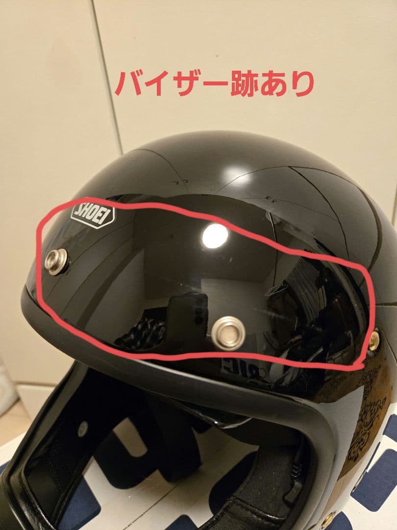 SHOEI　EX-ZERO　ブラック　Mサイズ　　バイザー　スモークシールドあり