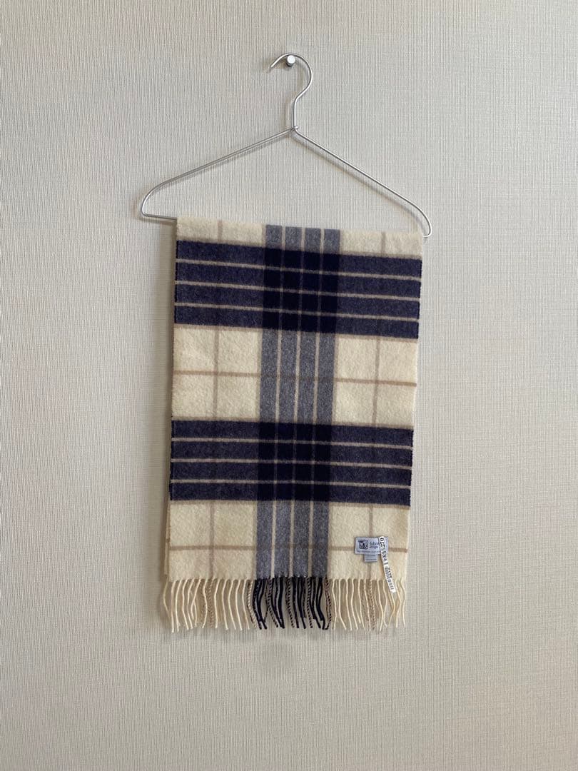 Johnstons of Elgin ウールマフラー チェック柄