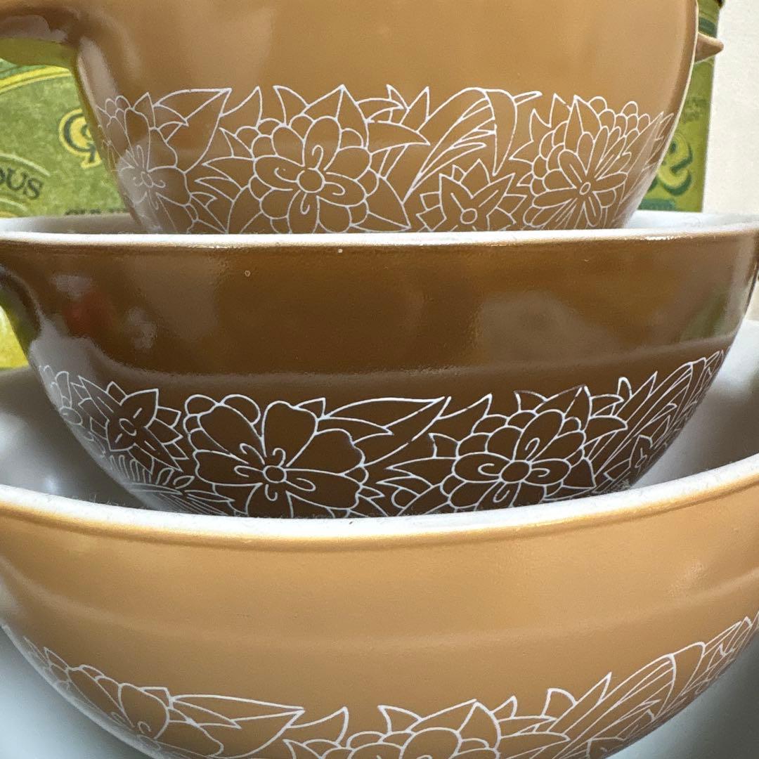 【4点セット】パイレックス Woodland シンデレラボウル