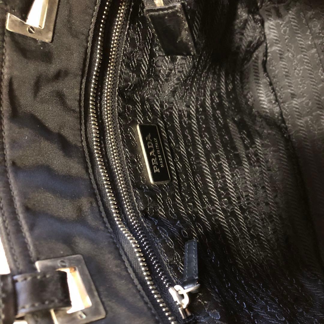 ★Taka★美品♡ プラダ　トートバッグ　ハンドバッグ　三角プレート