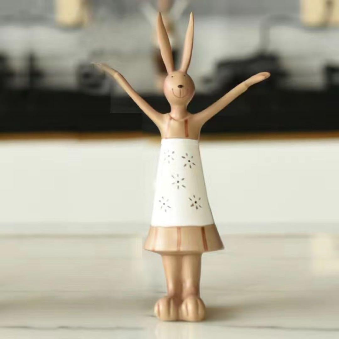 うさぎの家族　置き物　飾り