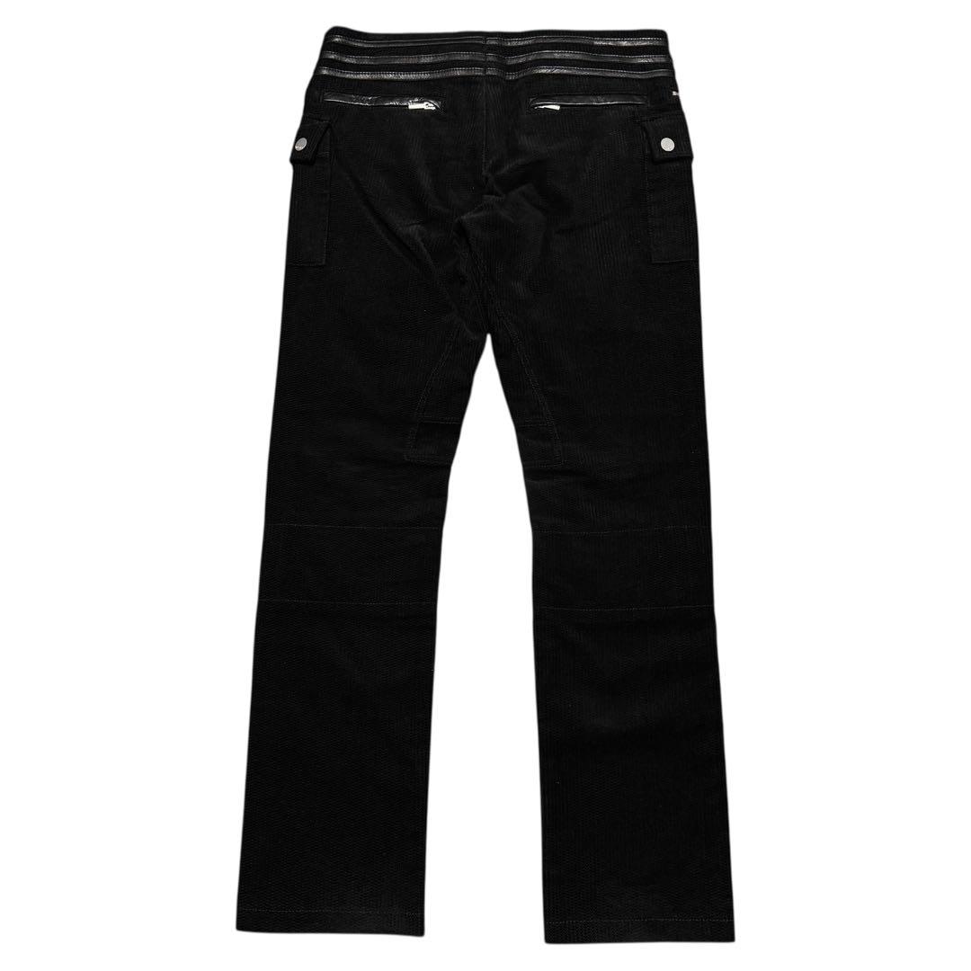 パンツ VERSACE Corduroy Leather Trim Pants L