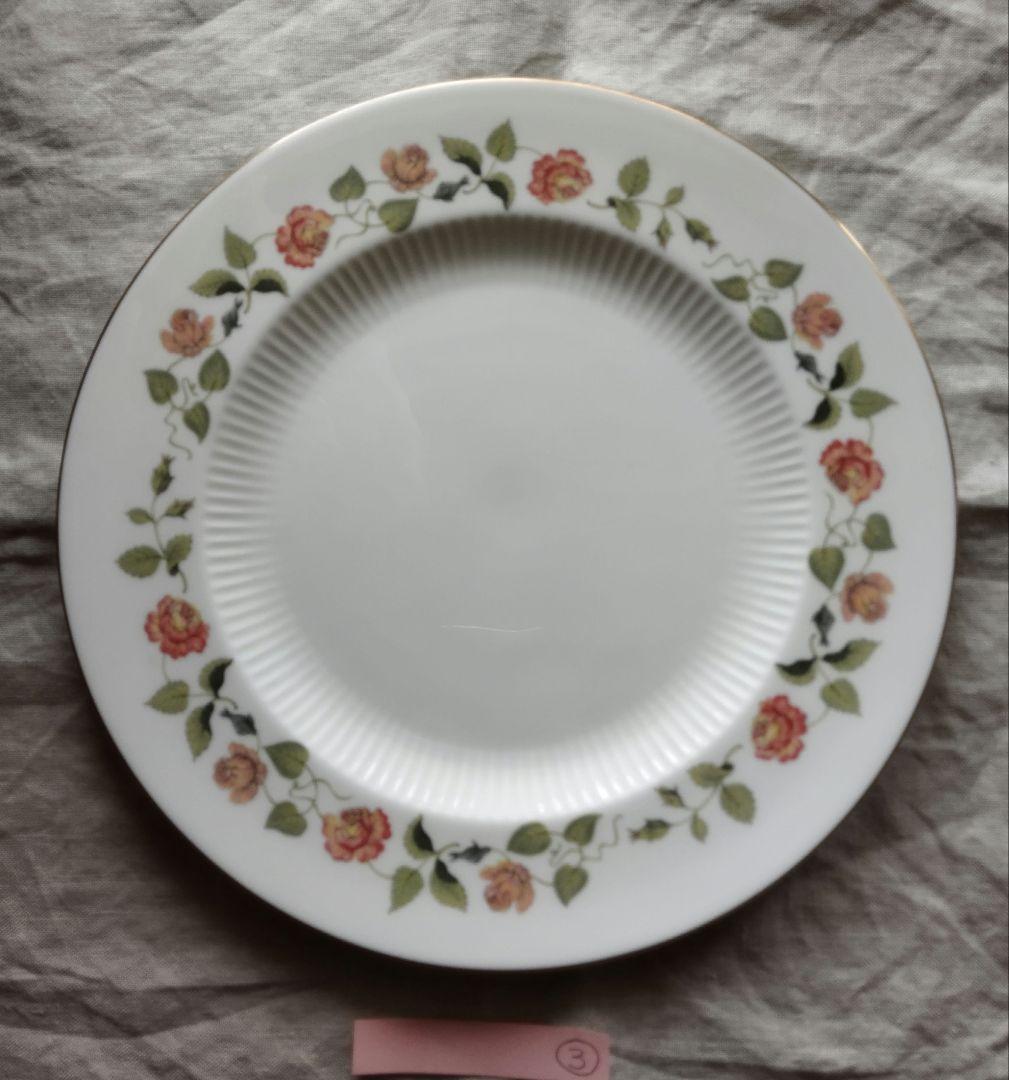 ③希少　50年前の未使用品　 India Rose 27皿 黒壺