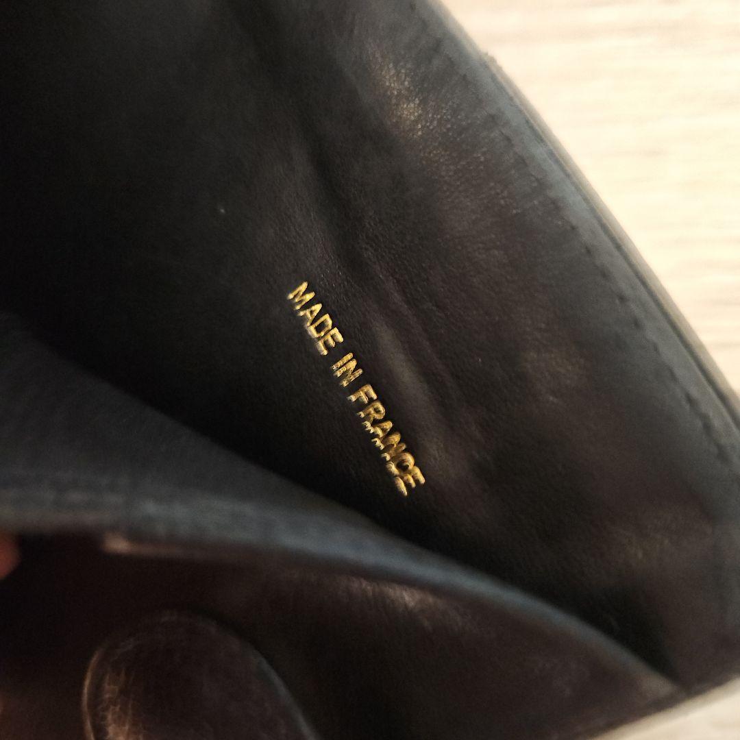 ★CHANEL ★美品★正規品★ブラック レザー 二つ折り財布