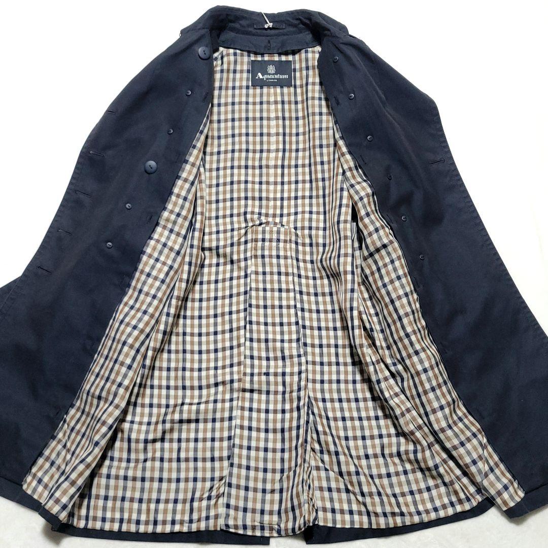 【現行品 3WAY】アクアスキュータム　トレンチコート ライナー クラブチェック