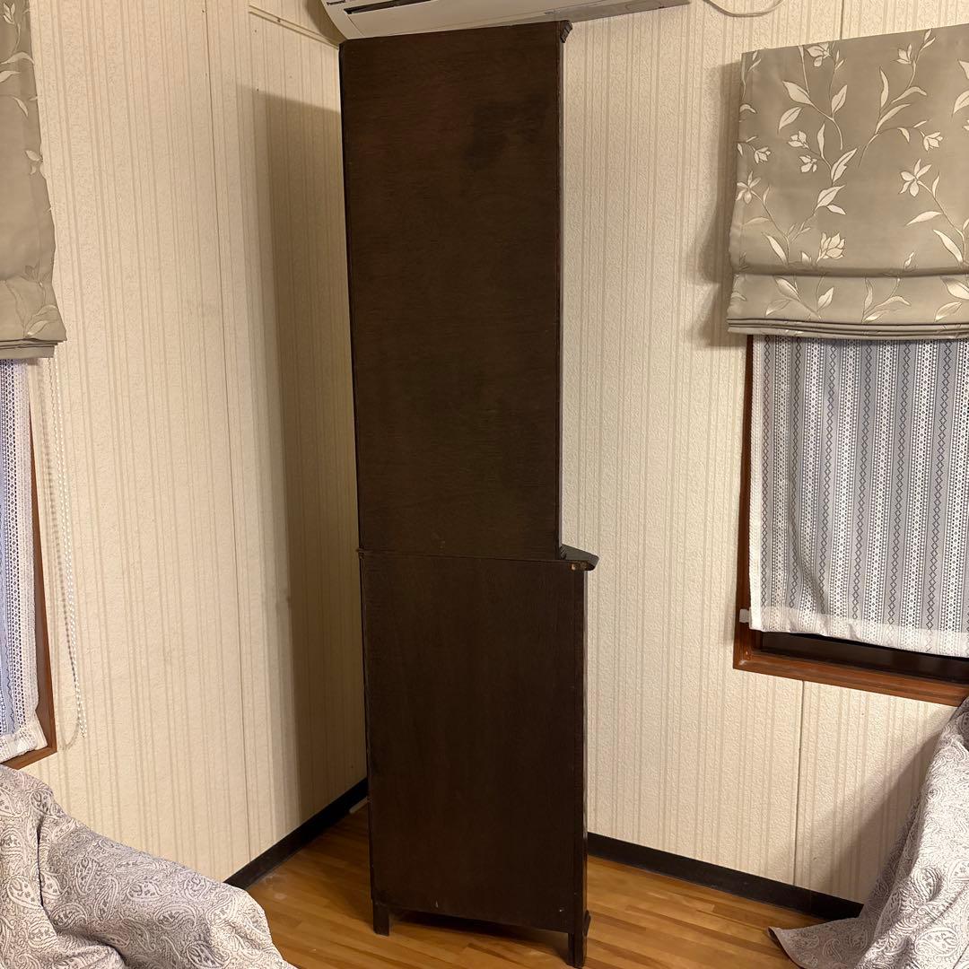 英国製ジェイシーファニチャー製アンティーク家具飾り棚コーナーキャビネット良品！