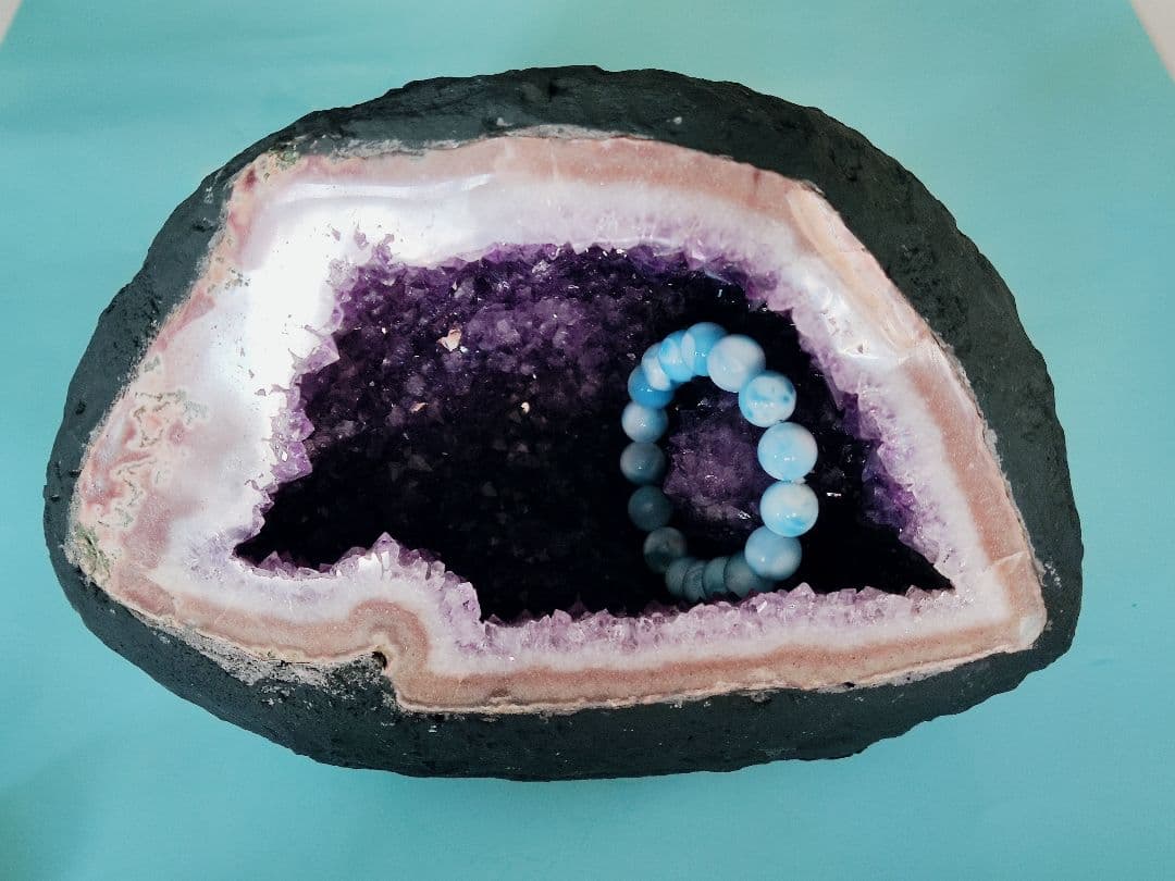 パワーストーン　天然石　アメジスト　ドーム　2.9kg　No.801