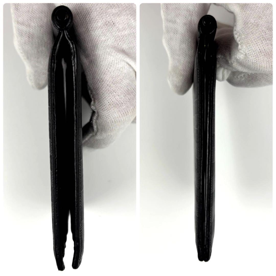 ✨希少✨　SAINT LAURENT PARIS マネークリップ　ストライプ　黒