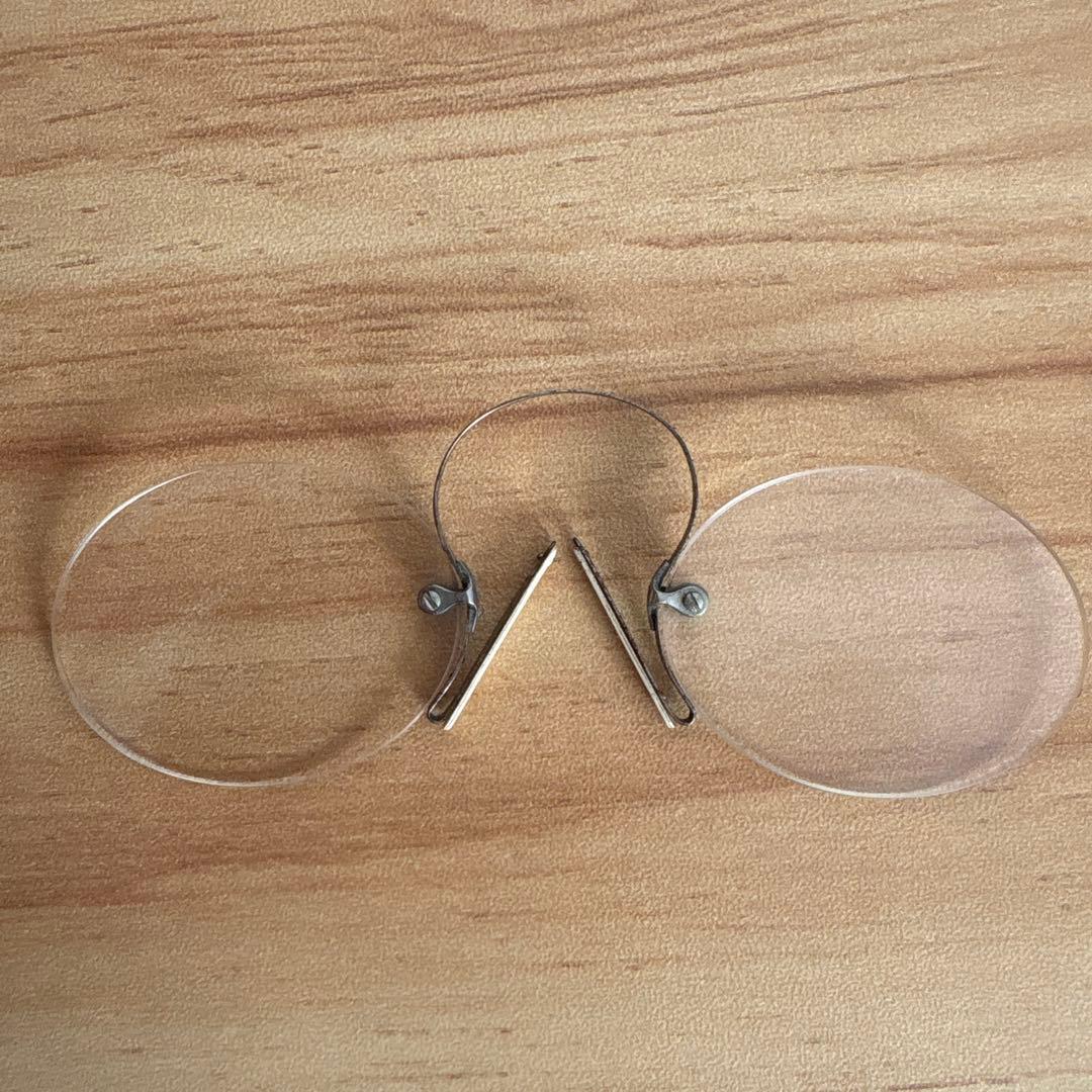 Cブリッジ型　古いフィンチ眼鏡