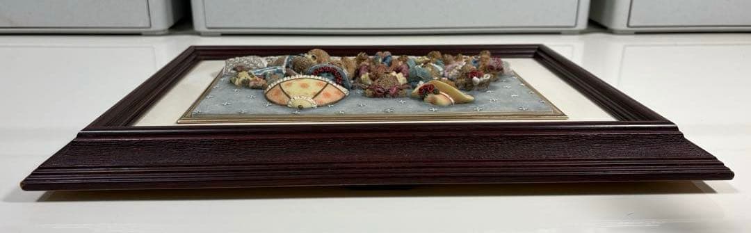 レトロ/アンティーク❤︎クマ/くま/熊❤︎立体アートフレーム❤︎フィギュア風立体額