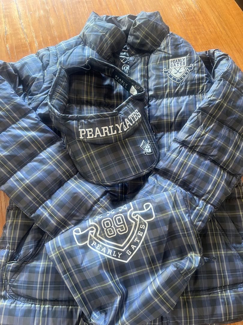 PEARLY GATES リバーシブルダウンジャケットとサンバイザーのセット