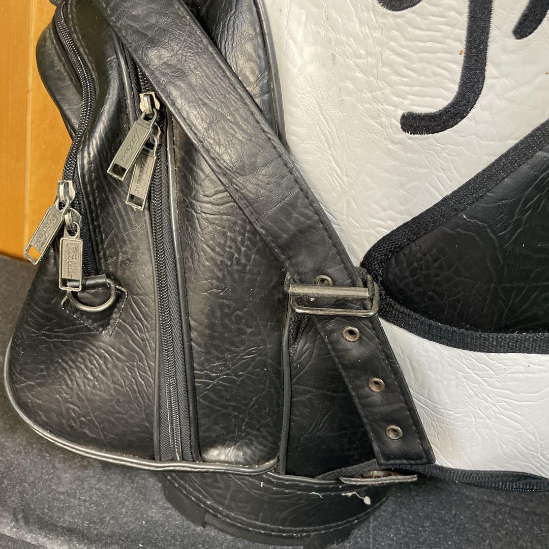 タイトリスト DCI キャディバッグ　合皮　ブラック&ホワイト　ゴルフバッグ