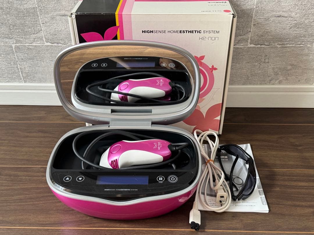 美品 ver.8.4 ケノン 眉毛脱毛器付き 脱毛器 シャインピンク 美顔器