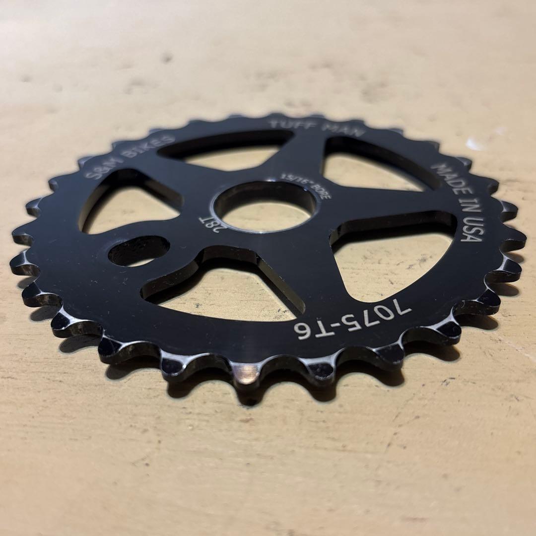 S&M Tuff man Sprocket 28t BMX スプロケット 黒