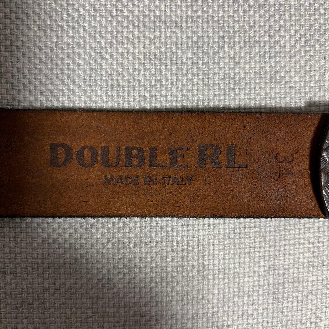 RRL バスケット ウィーブエンボスド レザーベルト