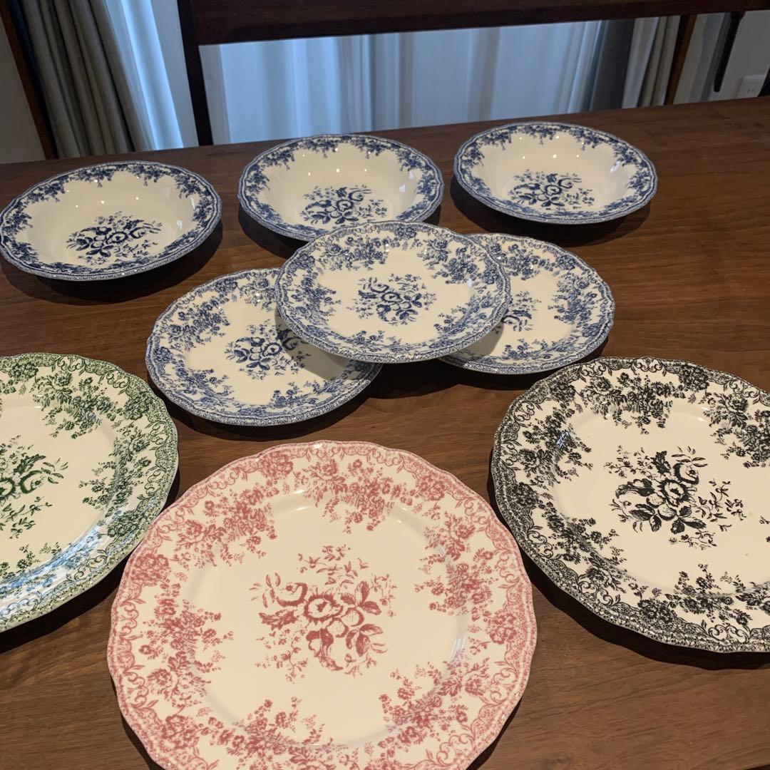 ZARA  ザラホーム フラワーアースンウェア 皿 ボウル 9点セット