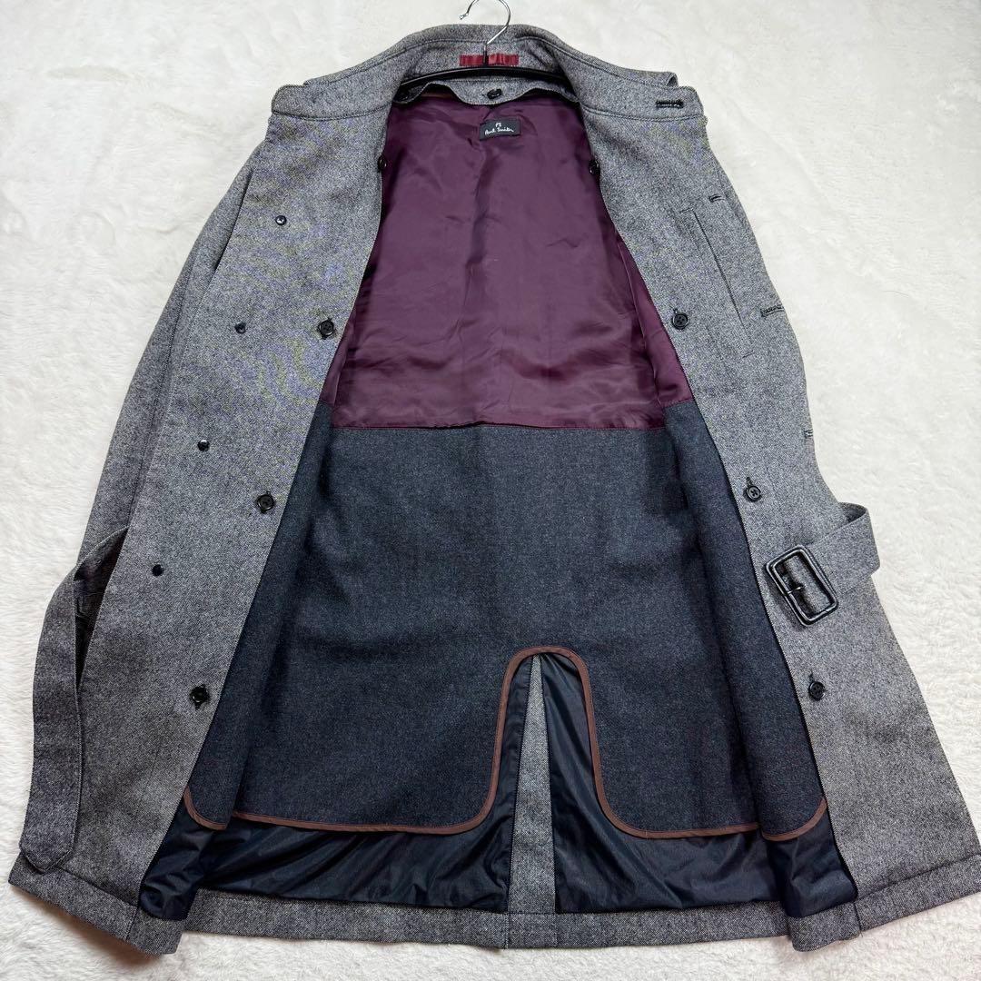 美品✨ポールスミス カシミヤライナー付き 2way ツイード トレンチコート
