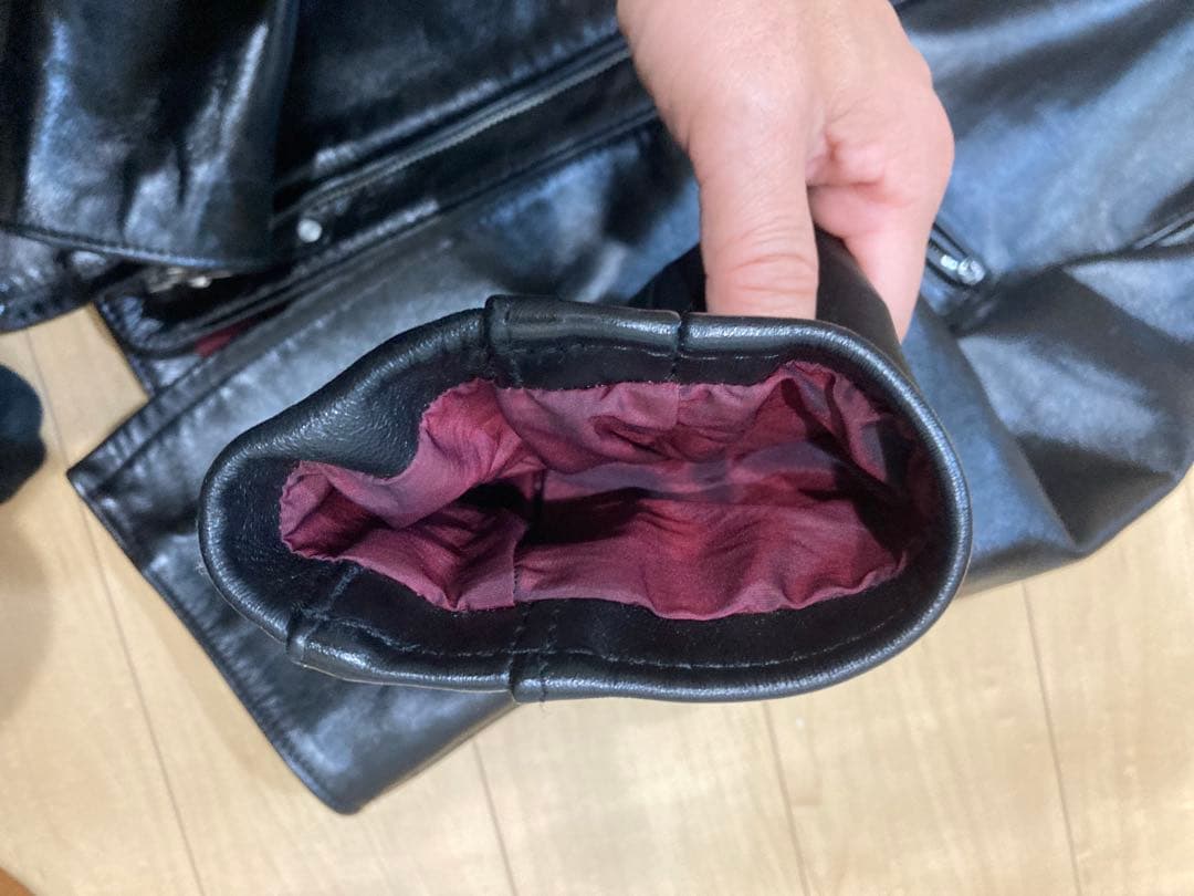 Schott 641XXH 馬革シングルライダース サイズ36 ブラック