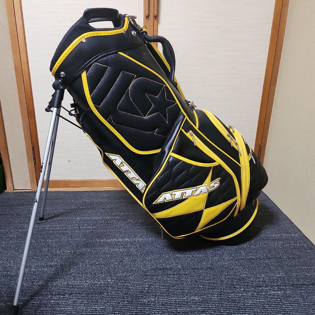 ATTAS キャディバッグ 黒/黄色 UST Mamiya
