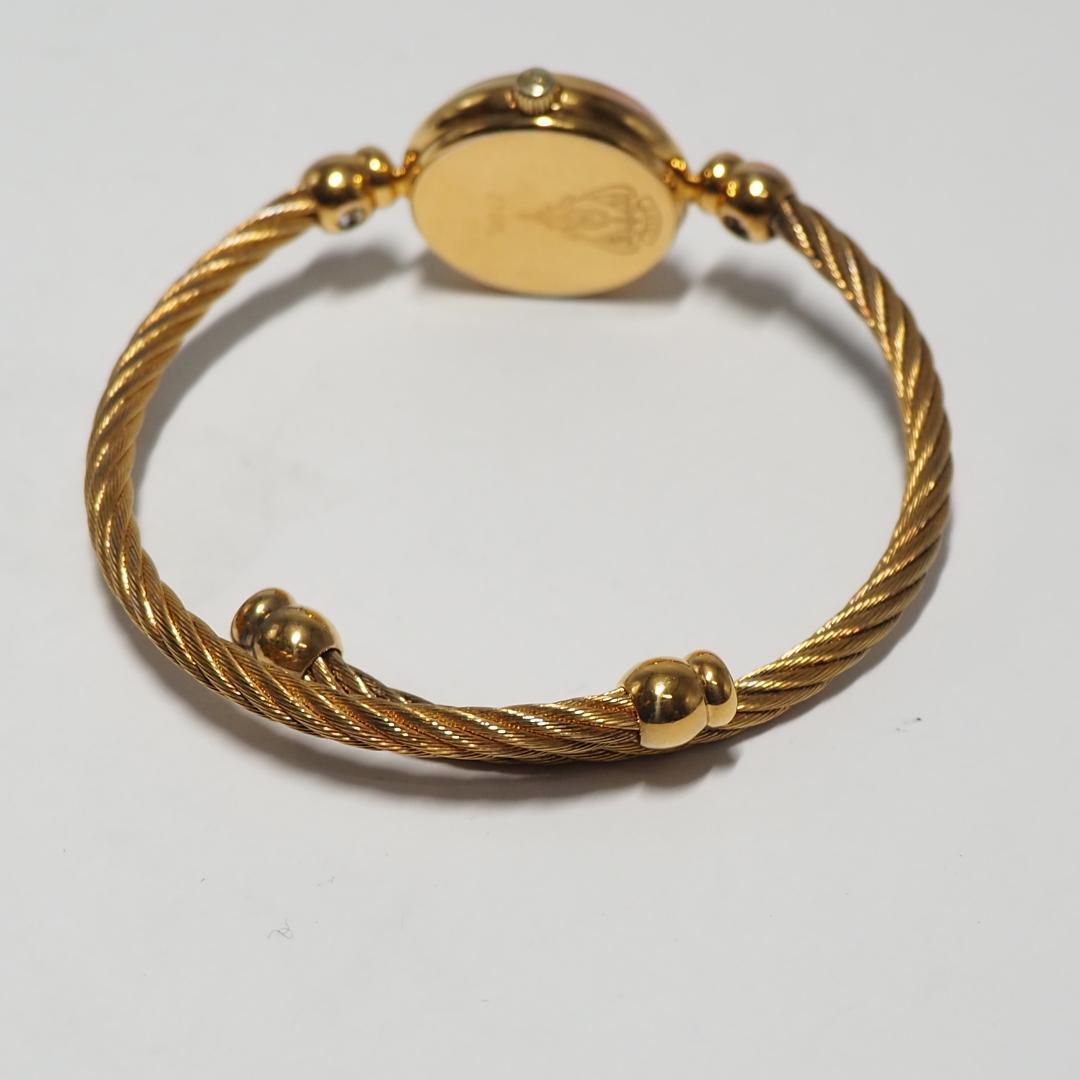 美品 グッチ GUCCI バングルウォッチ ネイビー文字盤 腕時計 F608