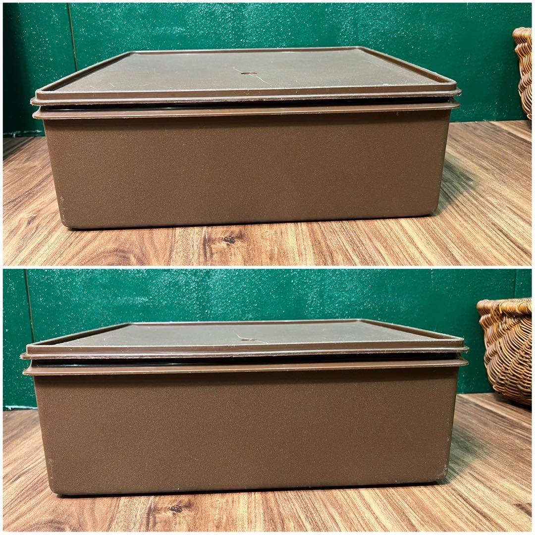 タッパーウェア スーパーケース 特大 インテリア 当時物 容器 昭和レトロ