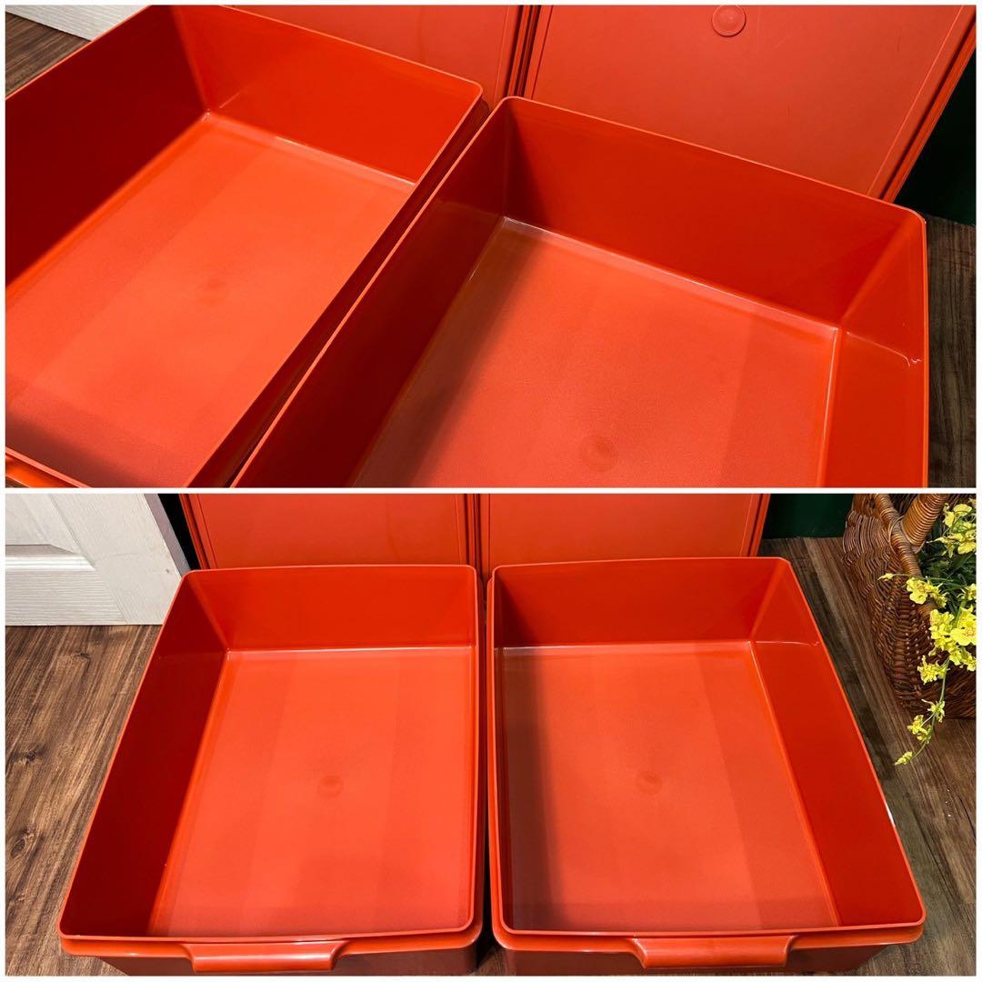 タッパーウェア スーパーケース 特大 インテリア 当時物 容器 昭和レトロ