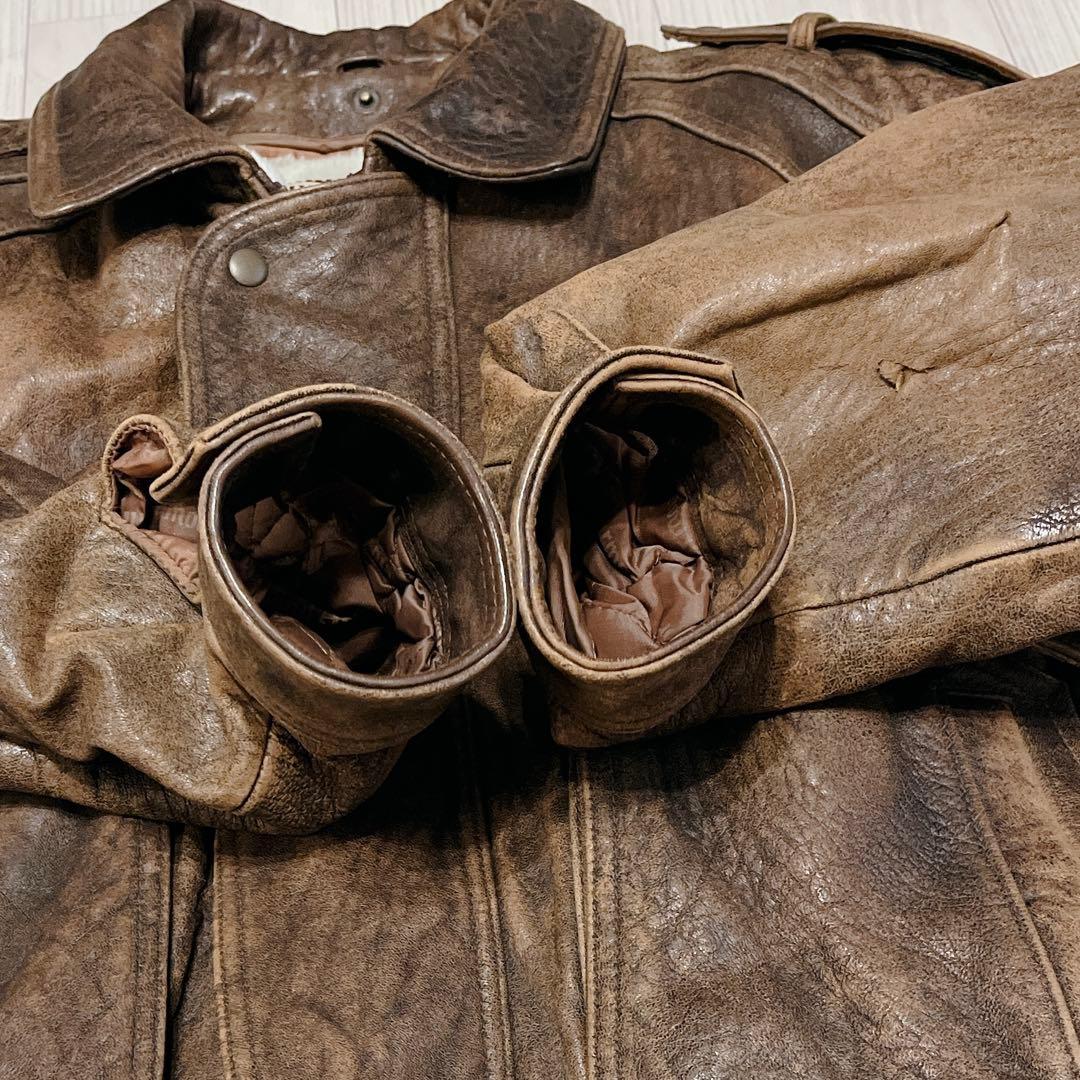 90s vintage Wind Armor 本革 フライトジャケット G-1