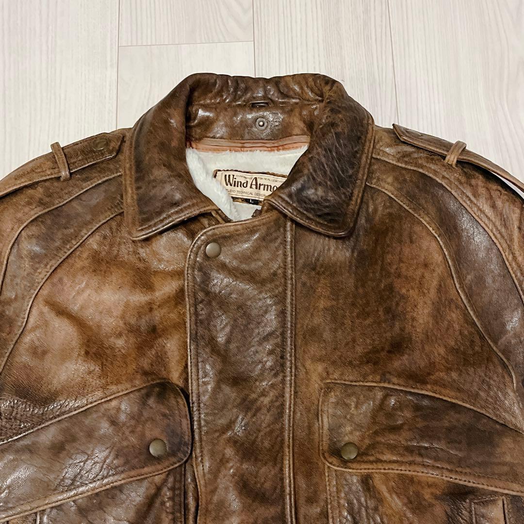 90s vintage Wind Armor 本革 フライトジャケット G-1