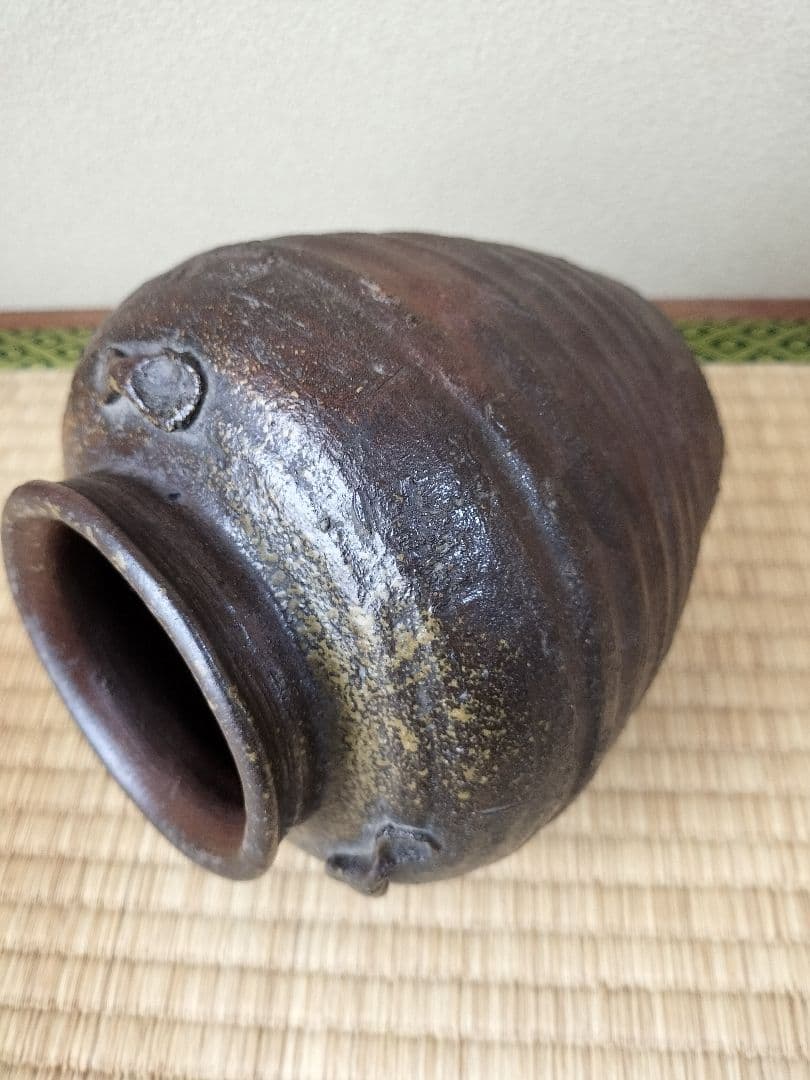 古備前三耳壷室町時代