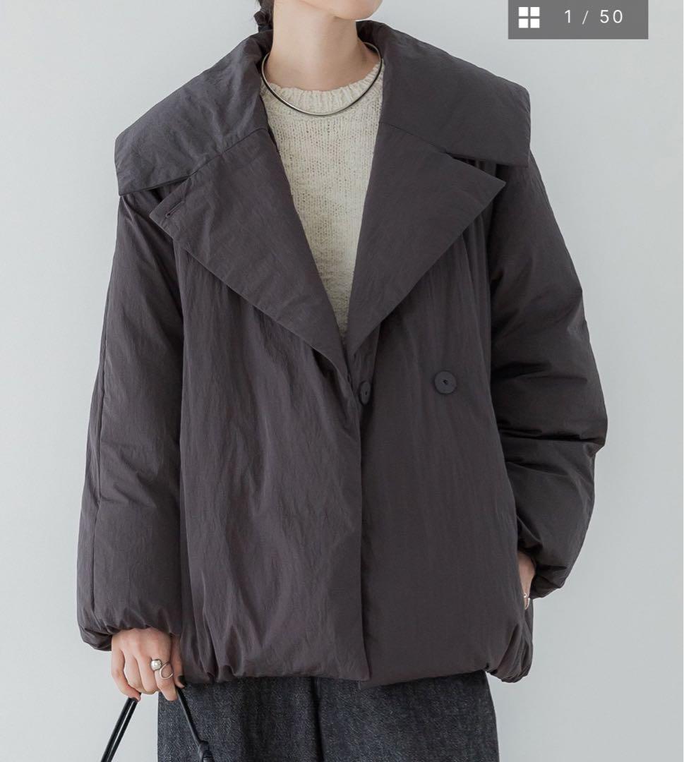 crewreダブルブレストダウンジャケット1