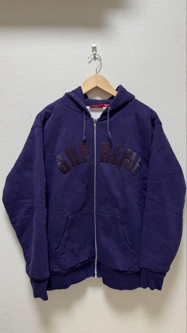 トップス supreme Arc Logo Thermal Zip Up Hoodie
