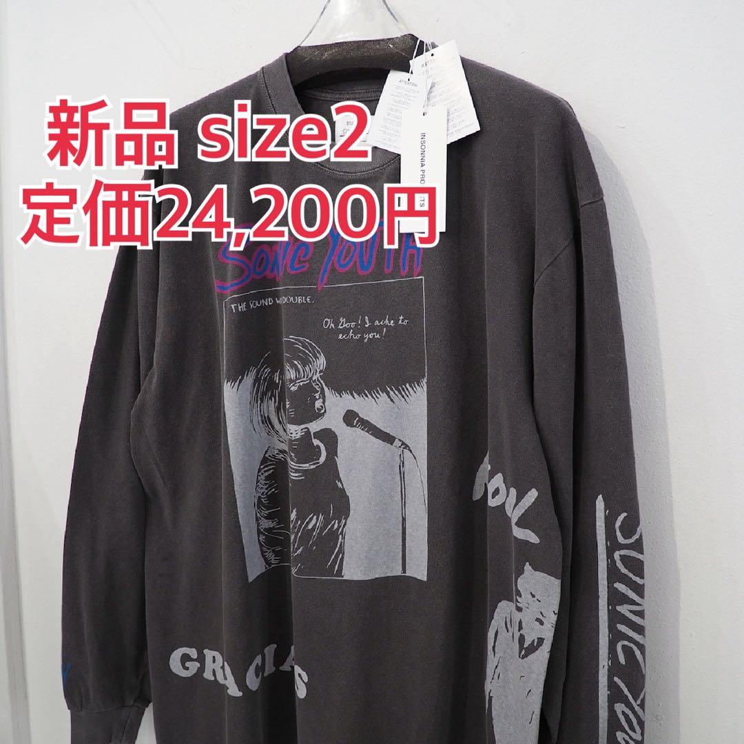 新品 定価24200円 インソニアプロジェクツ ソニックユース プリント ロンT