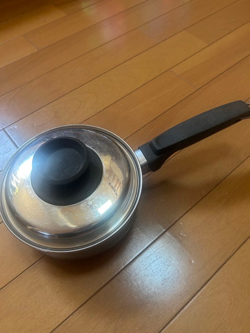 ロイヤルクイーン ステンレス製片手鍋 蓋付き