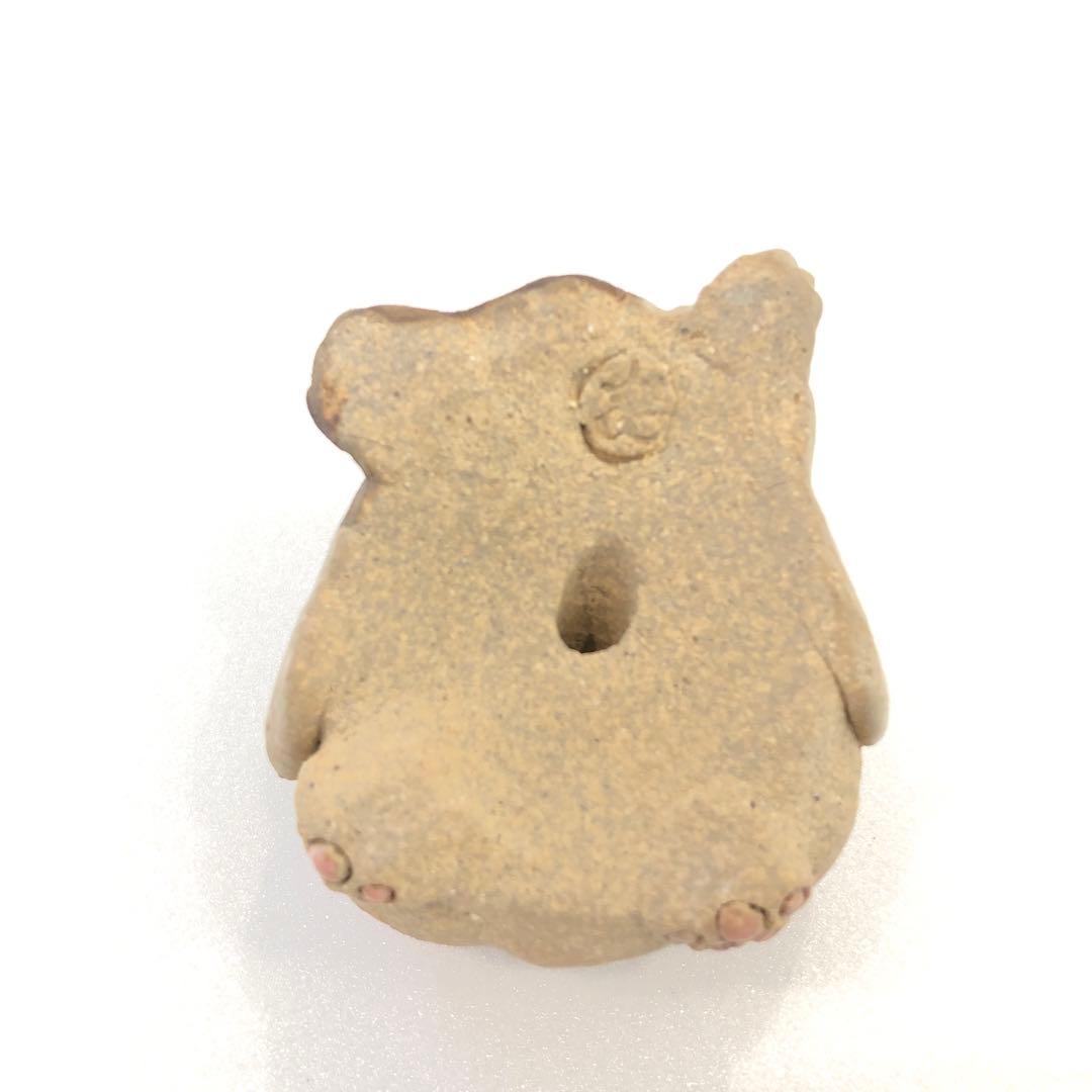 【新品】人気作家 岡村洋子 猫かぶりシリーズ ブルドッグ 置物 焼き物